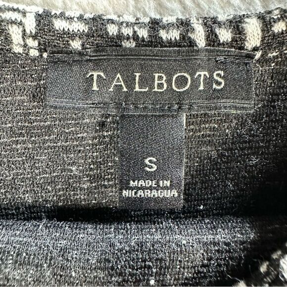 Talbots Bell Sleeve Textured Stretch Knit Blouse Top Women’s Size S - Picture 2 of 7